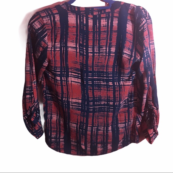 VERY J Long Sleeve Drape Blouse - Picture 4 of 4